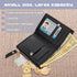 Women's Wallets, Short Cherry Embroidery Trend Ladies Small Wallets, Cute Small Wallets for Girls Leather Zipper Wallets (black)...