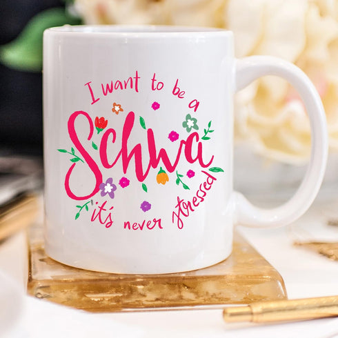 YouNique Designs Schwa Coffee Mug, 11 Ounces, SLP Gifts, Speech Pathology Gifts, Speech Language Pathology, Speech Therapist Mug...