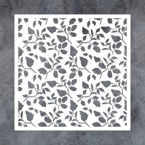 GSS Designs Flourish Leaf Stencils for Painting on Wood Canvas Paper Fabric Floor Wall and Tile - Foliage Stencils 12x12 Inches - Reusable DIY Art...