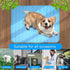Portable Dog Cooling Mat, Washable Self-Cooling Ice Silk Cooling Mat, Pet Reusable Bed Mat for Indoor & Outdoor Pet Beach Essentials...