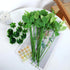 20PCS Floral Wire Stem with Leaves and 20PCS Artificial Flower Calyxes Set, for Floral Rose Arrangement, DIY Craft Bouquet Making, and Florist Sup...