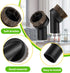 Honoson 2 Pack Vacuum Brush Attachment Round Dust Brush Bristle Cleaner Attachment 1-1/4 Inch Black Replacement with 1.25 to 1.37 Inch Vacuum Hose...