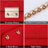 Crossbody Bag for Women Vegan Leather Handbag Fashion Sling Shoulder Purse with Chain...