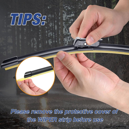 22"+22" Wiper Blades Replacement for Chevy Silverado/GMC Sierra 2014 2015 2016 2017 2018 (Set of 2) Quiet and Durable Stable All-Season Windshield...