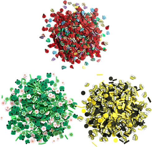 Sprinkletz Bugs Bundle Tiny Polymer Clay Pieces for Crafts, Scrapbooks 1800 Pieces...