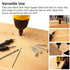 MulWark 82° Countersink Drill Bit Set incl. 5pcs Free Replaceable HSS Drill Bits for Wood?3/8" Quick-Change -Chamfered Adjustable Drilling Tool Ki...