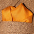 Fine Saffron 100% Silk Pocket Square Full-Sized 16"x16"...