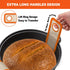Angadona Silicone Bread Sling Oval. Non-Stick & Easy Clean Reusable Oval Silicone Baking Mat for dutch oven. With Long Handles Sourdough Bread Bak...