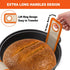 Silicone Bread Sling Oval and Round - Non-Stick & Easy Clean Reusable Oval Silicone Baking Mat for dutch oven. With Long Handles Sourdough Bread B...