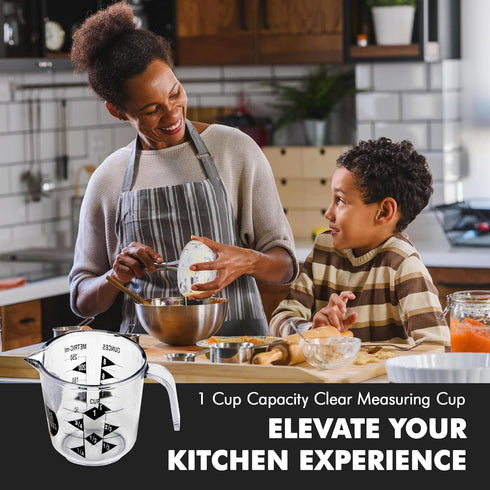 Chef Craft Select Plastic Measuring Cup, 1 Cup Capacity, Clear...