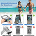 takyu Waterproof Phone Pouch, Double Space Waterproof Phone Bag Large Capacity Underwater Protector Dry Bag with Crossbody Lanyard Fits Up to 9.8"...