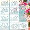 Flower Stencils for Painting, 9 PCS Reusable Floral Stencil Wildflower Stencils Spring Stencils Drawing Templates Stencils DIY Craft Template for ...