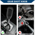Shift Knob with 3 Adapter/Front Gear Shifter Knob for Automatic and Manual Vehicles/Durable Stick Shifter Lever Knob Resin 7cm / 1 Set Black...