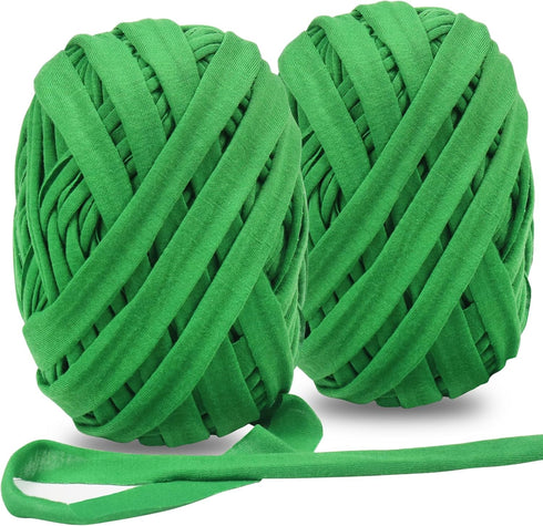 Tenn Well Cloth Plant Ties, 2 Roll 196 Feet Green Tomato Ties Stretchy Garden Twine for Climing Plants, Fruit Trees, Flowers, Gardeners (98 Feet/R...