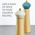Ayesha Curry Pantryware Parawood Salt or Pepper Shaker/Spice Grinder, 1 Piece, French Vanilla...
