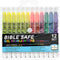 U.S. Office Supply Bible Safe Gel Highlighters, Pack of 12 - Set with 6 Bright Neon Yellow Highlight Colors Plus 6 Colors, Orange, Pink, Purple, G...