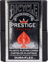Bicycle Prestige Waterproof Plastic Playing Cards, Red & Blue (Colors May Vary)...