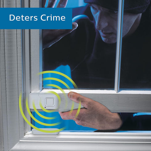 Philips Personal Security Window and Door Alarm, 2 Pack, DIY Protection, Burglar Alert, Wireless, Chime/Alarm, Easy Installation, Ideal for Home, ...