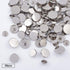OLYCRAFT 100pcs Alloy Shank Buttons Metal Flat Buttons 5 Sizes Round Sewing Buttons for Sewing DIY Crafts and Jewelry Making - Platinum...