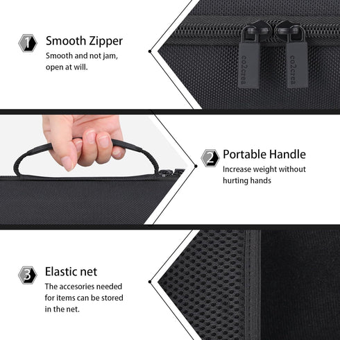 co2CREA Hard Case Replacement for Sony ULT Field 1 Wireless Ultra Portable Bluetooth Compact Speaker (Black Case)...