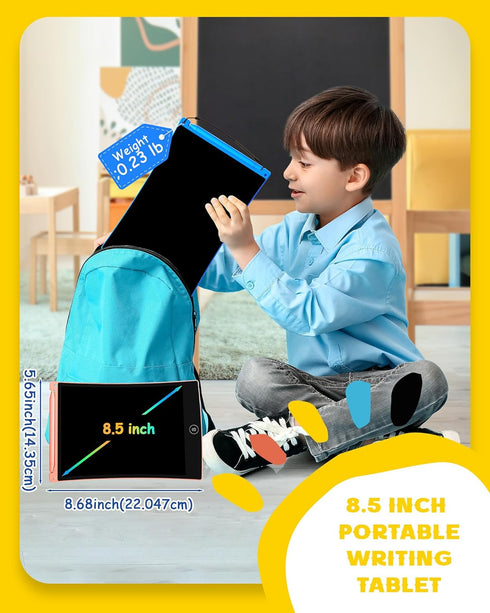 bravokids 2 Pack LCD Writing Tablet with Stylus, 8.5 inch Colorful Doodle Board Drawing Pad for Kids, Travel Games Activity Learning Toys, Birthda...