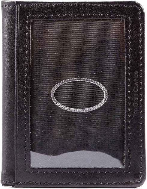 Big Skinny New Yorker Leather ID Slim Wallet, Holds Up to 24 Cards...