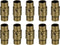 uxcell Leather Cord End Clasp, 10Pcs 5mm Hole Leather Clasps, Cord End Caps Closures Leather Cord Buckle for Jewelry Making DIY Supplies Crafts, B...