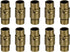 uxcell Leather Cord End Clasp, 10Pcs 5mm Hole Leather Clasps, Cord End Caps Closures Leather Cord Buckle for Jewelry Making DIY Supplies Crafts, B...