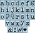 Typewriter Letters Stencil Set, 3 Inch, Reusable Plastic, Full Alphabet...