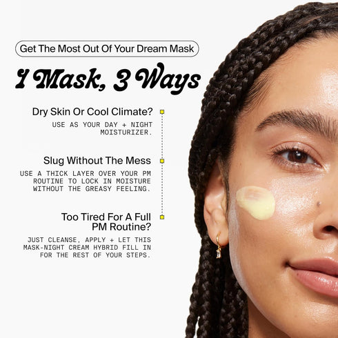 Youth To The People Superberry Glow Dream Mask - Brightening Overnight Face Mask + Hyaluronic Acid Night Moisturizer with Vitamin C & Squalane Oil...