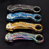 Pocket Knife for Men, Cool Folding Knife With Embossed 3D Dragon Relief, Great Gift Edc Knife For Men Outdoor Survival Camping Hiking (Rainbow)...