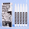 ARTISTRO White Paint Pen for Rock Painting, Stone, Ceramic, Glass, Wood, Tire, Fabric, Metal, Canvas. Set of 5 Acrylic Paint White Marker Water-ba...