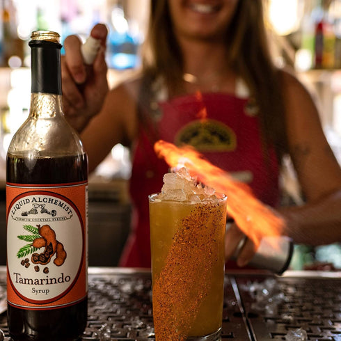 Liquid Alchemist Tamarind Syrup for Cocktails - Real Ingredients Make our Tamarindo Syrup the Perfect Spicy Margarita Mix - Made with Fresh Tamari...