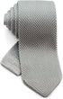 Men's Pointed Knit Tie Necktie Width 2.75 inches Washable Solid Color Light Grey Gray...
