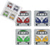 BRISA VW Collection - Volkswagen Drink Glass Cork Coasters with MDF Coating and T1 Bus Campervan Design (4-Piece Set/Samba Stripes/Multicolor)...