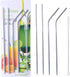 Reusable Straws - Stainless Steel Drinking - Set of 12 + 3 Cleaners - Eco Friendly, SAFE, NON-TOXIC non-plastic CocoStraw Brand...