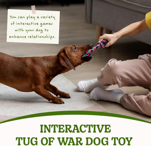 SHARLOVY Puppy Rope Toy, Dog Rope Toy for Small Dogs, Puppy Teething Toys, Cotton Interactive Tug of War Dog Toy for Puppies Boredom, Dog Chew Toy...