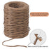 ZOENHOU 2 Rolls 2mm 328 Ft Brown Floral Wire, Vine Wire Floral Bind Rustic Style Craft Wire Waterproof Paper Wrapped Rope for Flower Crowns, Artif...