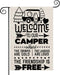 ZJXHPO Welcome To Our Camper Garden Flag Camping Gift Outdoor Yard House Banner Home Lawn Welcome (Welcome to camper)...