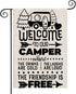 ZJXHPO Welcome To Our Camper Garden Flag Camping Gift Outdoor Yard House Banner Home Lawn Welcome (Welcome to camper)...