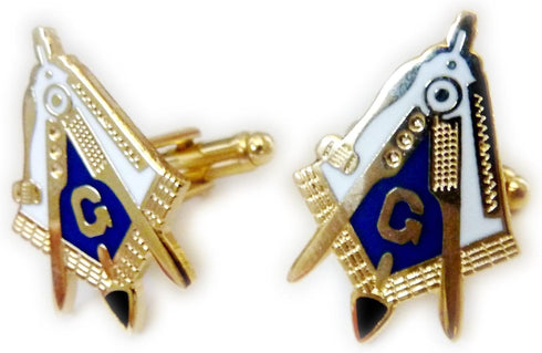 Working Tools Trowel Gavel Master Masonry Masonic Freemason TIE BAR Cufflinks Set...
