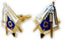 Working Tools Trowel Gavel Master Masonry Masonic Freemason TIE BAR Cufflinks Set...
