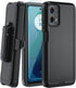 for Moto G 5G 2024/ Moto G Play 5G 2024 Case, with Belt Clip,Tempered Glass Screen Protector, Heavy Duty Shockproof Drop Protective Rugged Tough D...