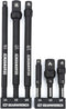 GEARWRENCH 6 Pc 1/4" Drive Hex Shank Impact Socket extensions - 1/4", 3/8" and 1/2" Drive sizes - 2-1/2" & 6" long - 84971A-02...