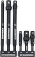 GEARWRENCH 6 Pc 1/4" Drive Hex Shank Impact Socket extensions - 1/4", 3/8" and 1/2" Drive sizes - 2-1/2" & 6" long - 84971A-02...