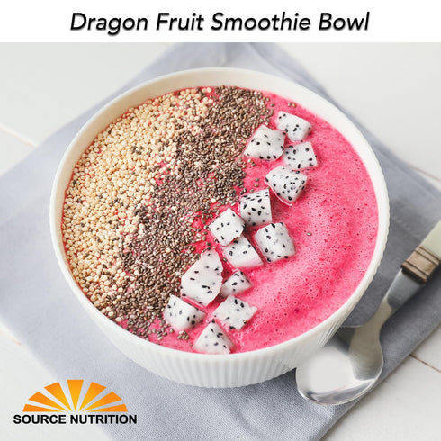 Dragon Fruit Powder, Freeze-Dried Pink Pitaya - Exotic Superfood, Rich in Vitamins and Minerals, Perfect for Coloring in Drinks, Snacks & Baking (...
