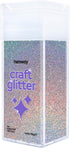 Hemway Premium Craft Glitter Shaker - Silver Holographic | 130g Ultrafine Metallic Flake Sequins for Resin & Epoxy Crafts | Craft Supplies for Tum...