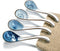 Asian Ceramic Soup Spoon, with Long Handle Easy to Hold, Non-slip Bottom, for Japanese Ramen, Chinese and Vietnamese Wonton, Noodle Soup Spoons (V...