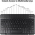 Ultra-Slim Bluetooth Keyboard and Mouse Combo, Rechargeable Portable Compact Wireless Mouse Keyboard Set for PC Computer Tablet Laptop iPad Smartp...