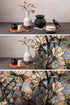 Artscape Star Magnolia | Window Privacy Film Stained Glass Pattern| Non-Adhesive & UV Protection | Easy to Apply & Removable | 24 x 36 inches | Ma...